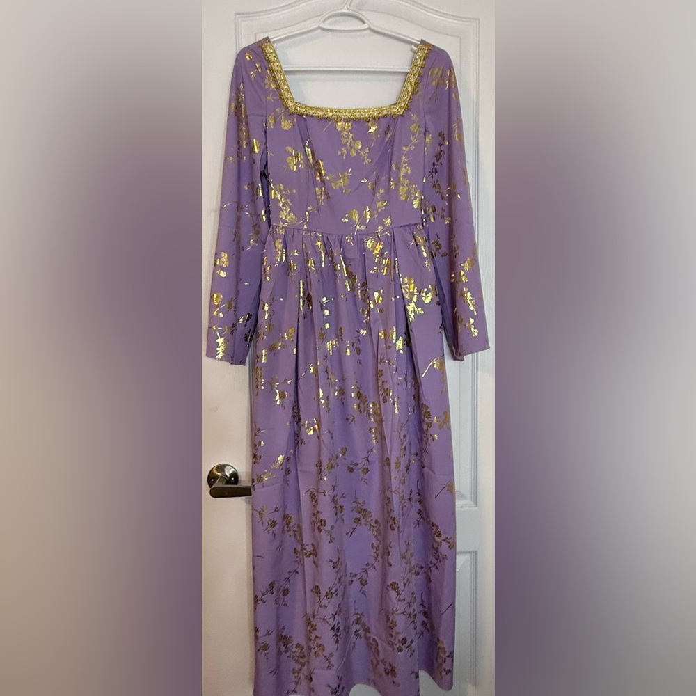 Bridgerton Style Purple Dress Size L